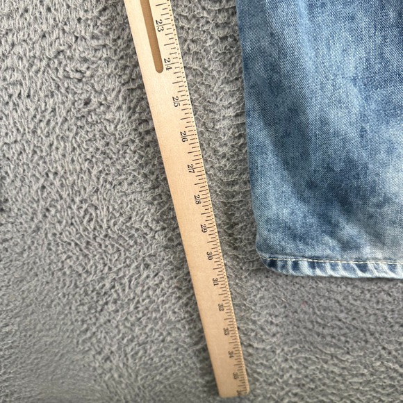 Axe & Crown Jeans Mens 32x30 Blue Cotton Denim Straight Slim Acid Wash Workwear - Picture 7 of 9